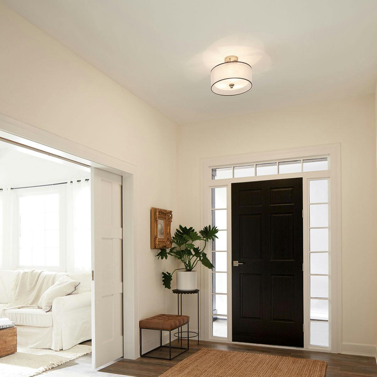 Day time Hallway image featuring Lacey flush mount light 42386AP
