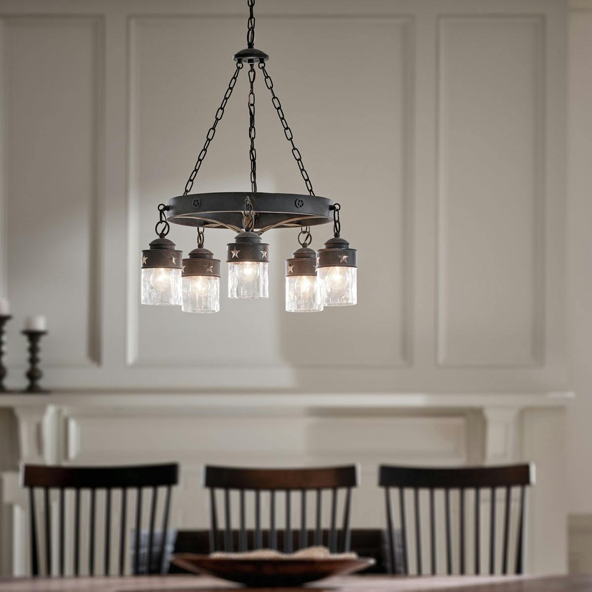 Day time dining room image featuring Grainger chandelier 82336