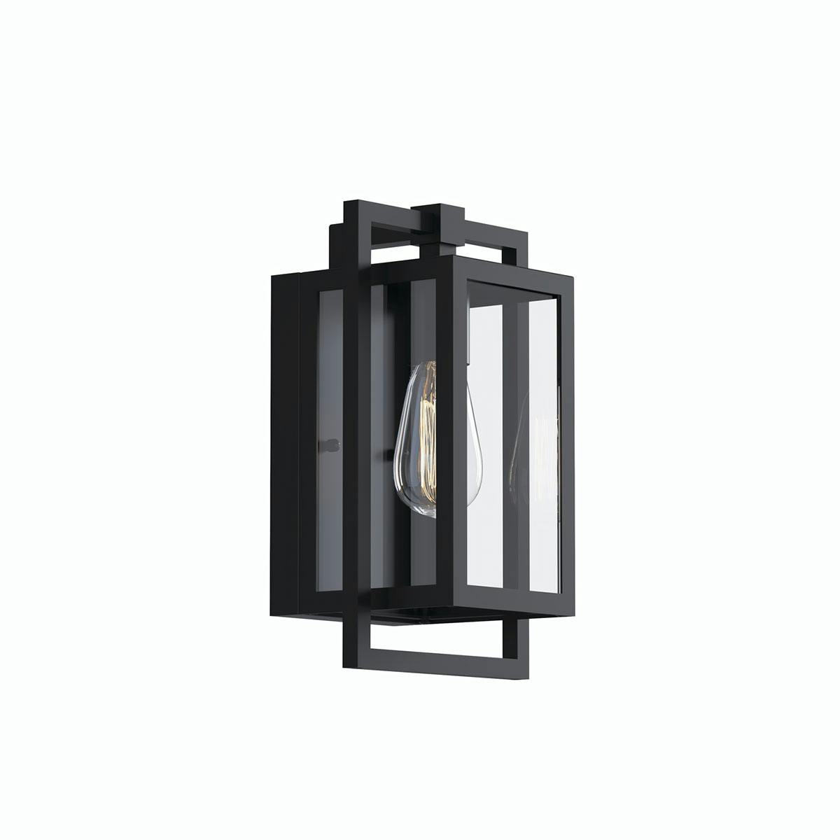 Goson 12" Wall Light in a Black finish on a white background