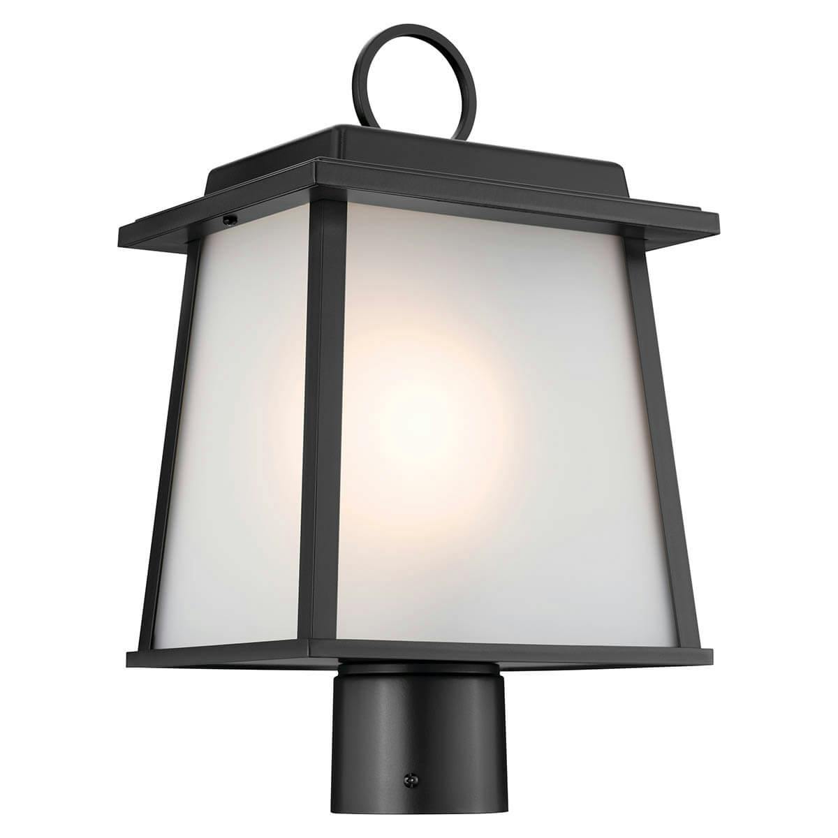 Noward 7.5" 1 Light Post Lantern Black on a white background