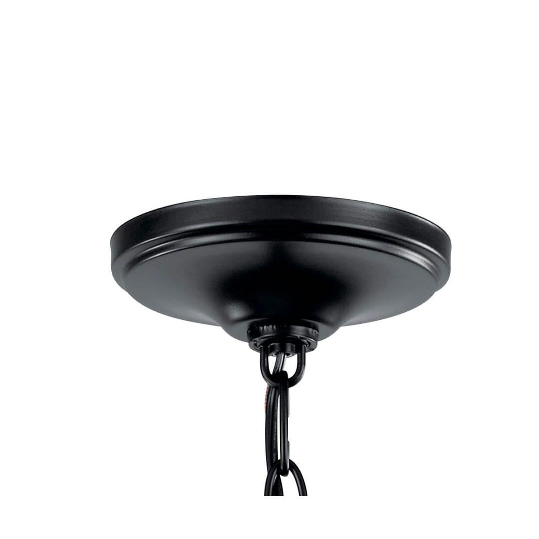Canopy for the  Larkin 22.25" 3 Light Pendant in Black on a white background