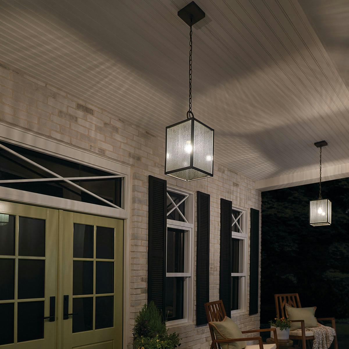 Night time porch image featuring Lahden pendant 59008WZC