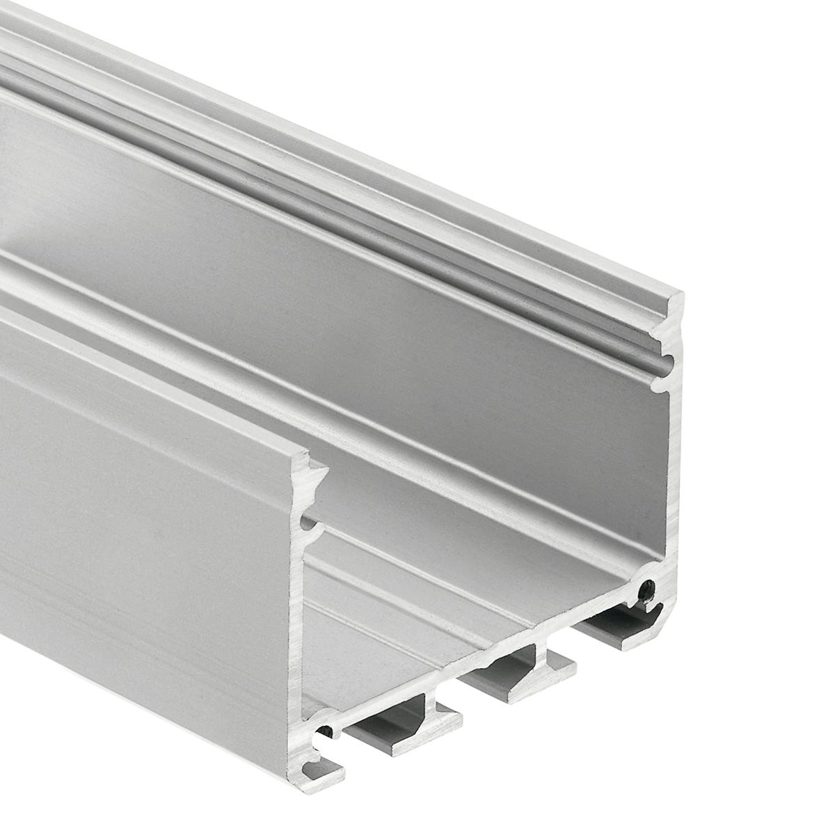 Deep Well Wide Surface Channel Silver on a white background