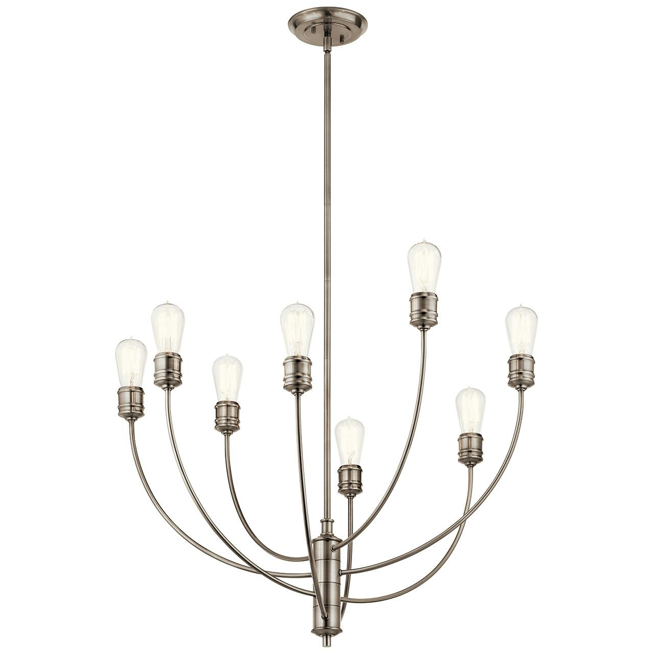 Hatton 8 Light Chandelier Classic Pewter on a white background