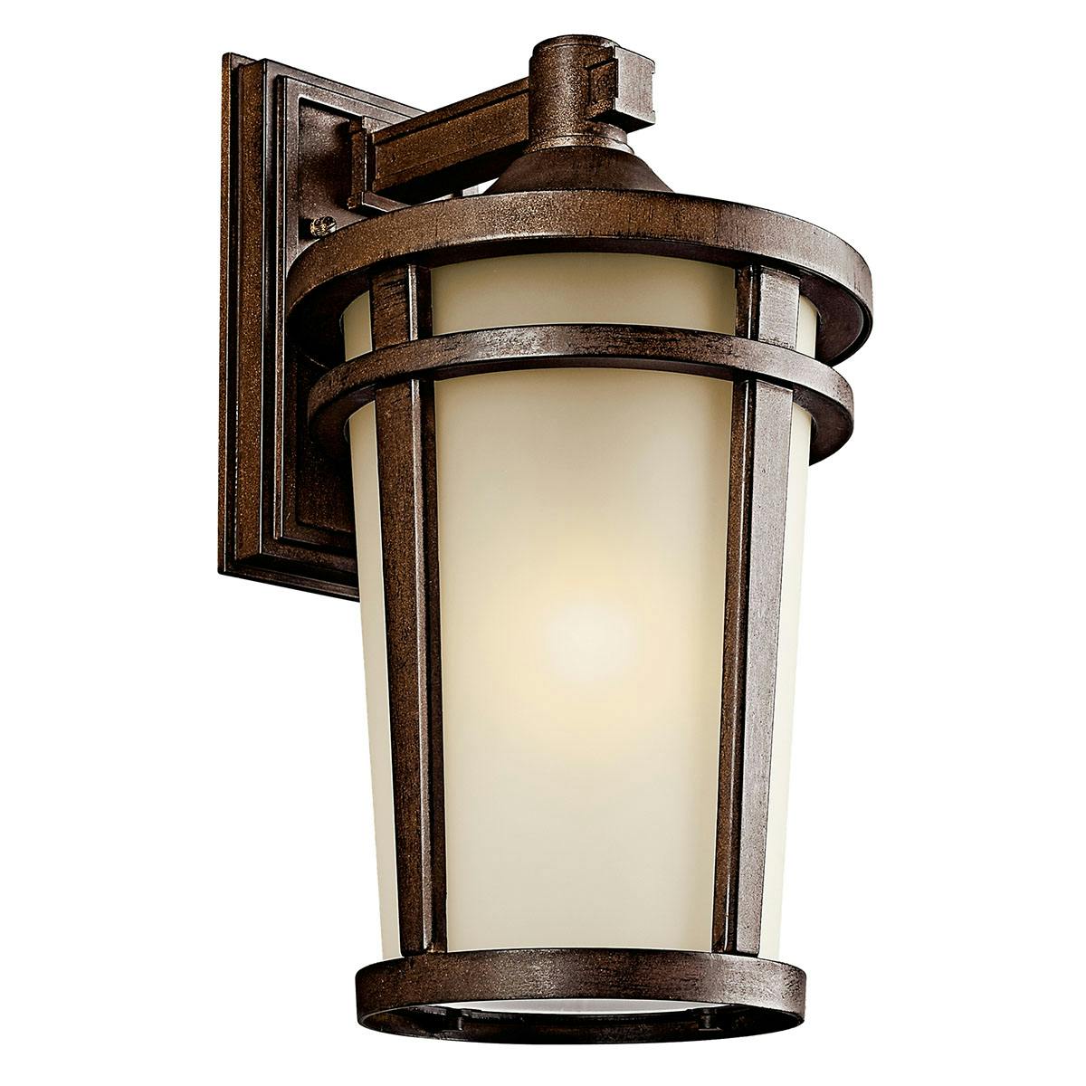 The Atwood 17.75" Wall Light Brown Stone on a white background