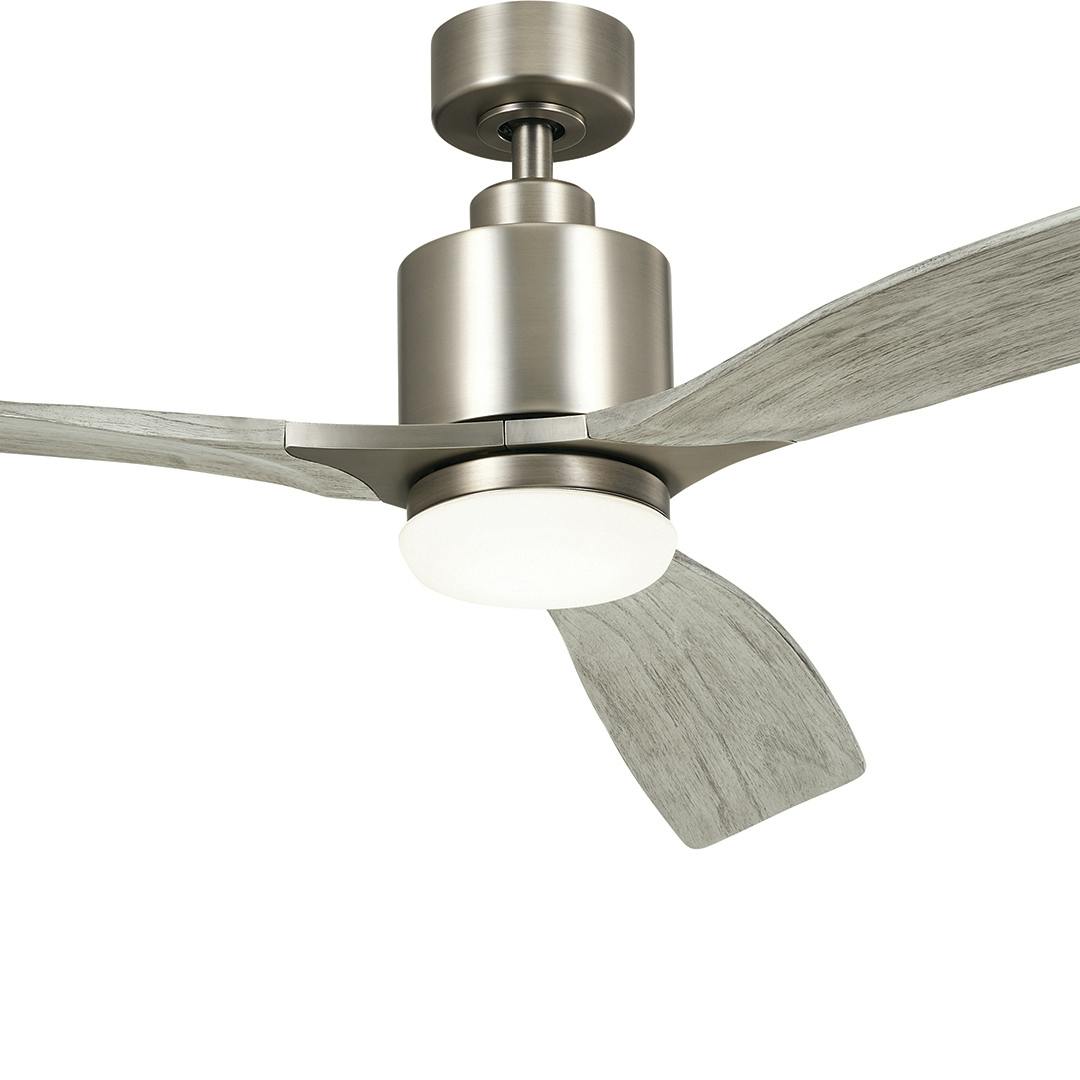 60" Ridley II Ceiling Fan Antique Pewter on a white background