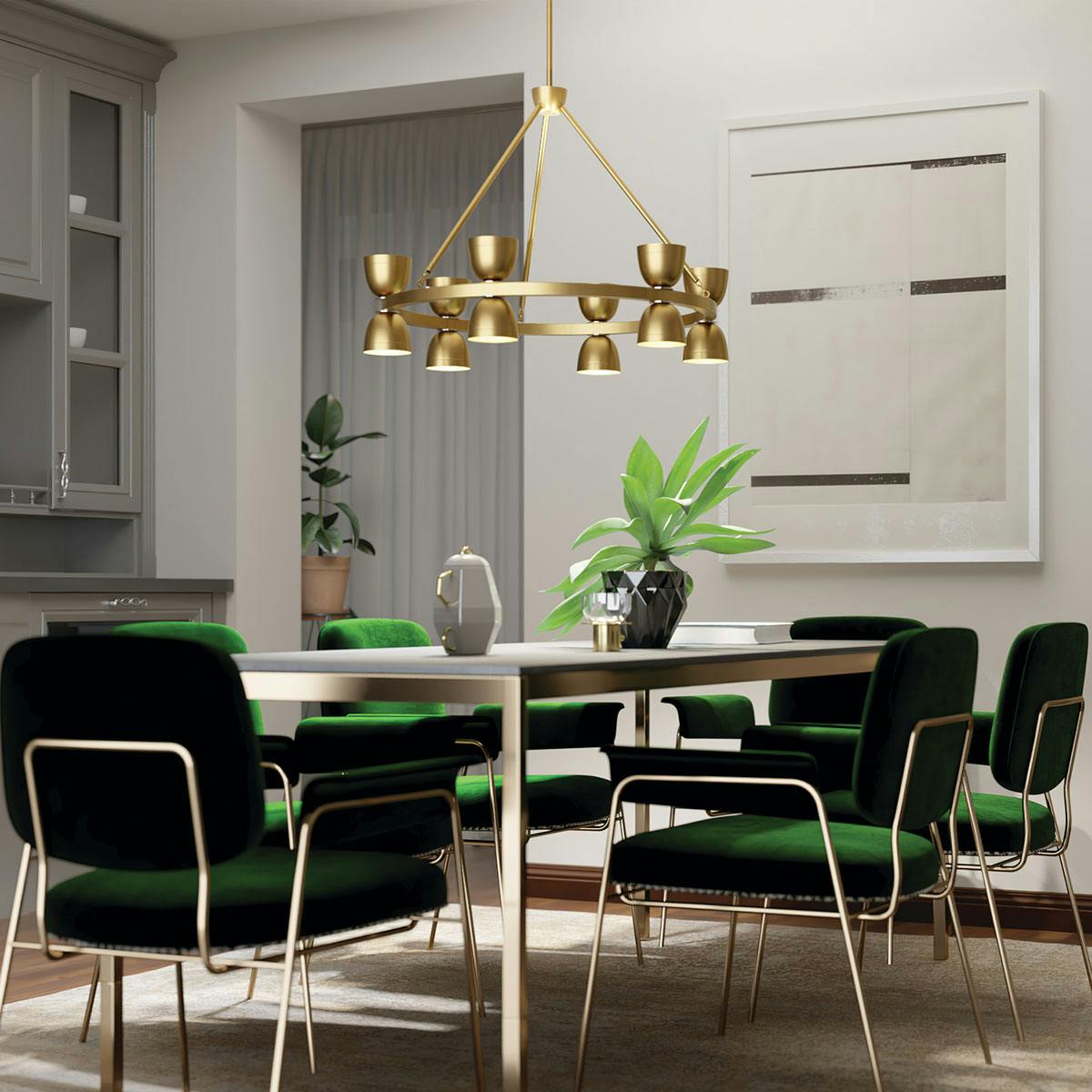 Night time dining room image featuring Baland 52418BNB