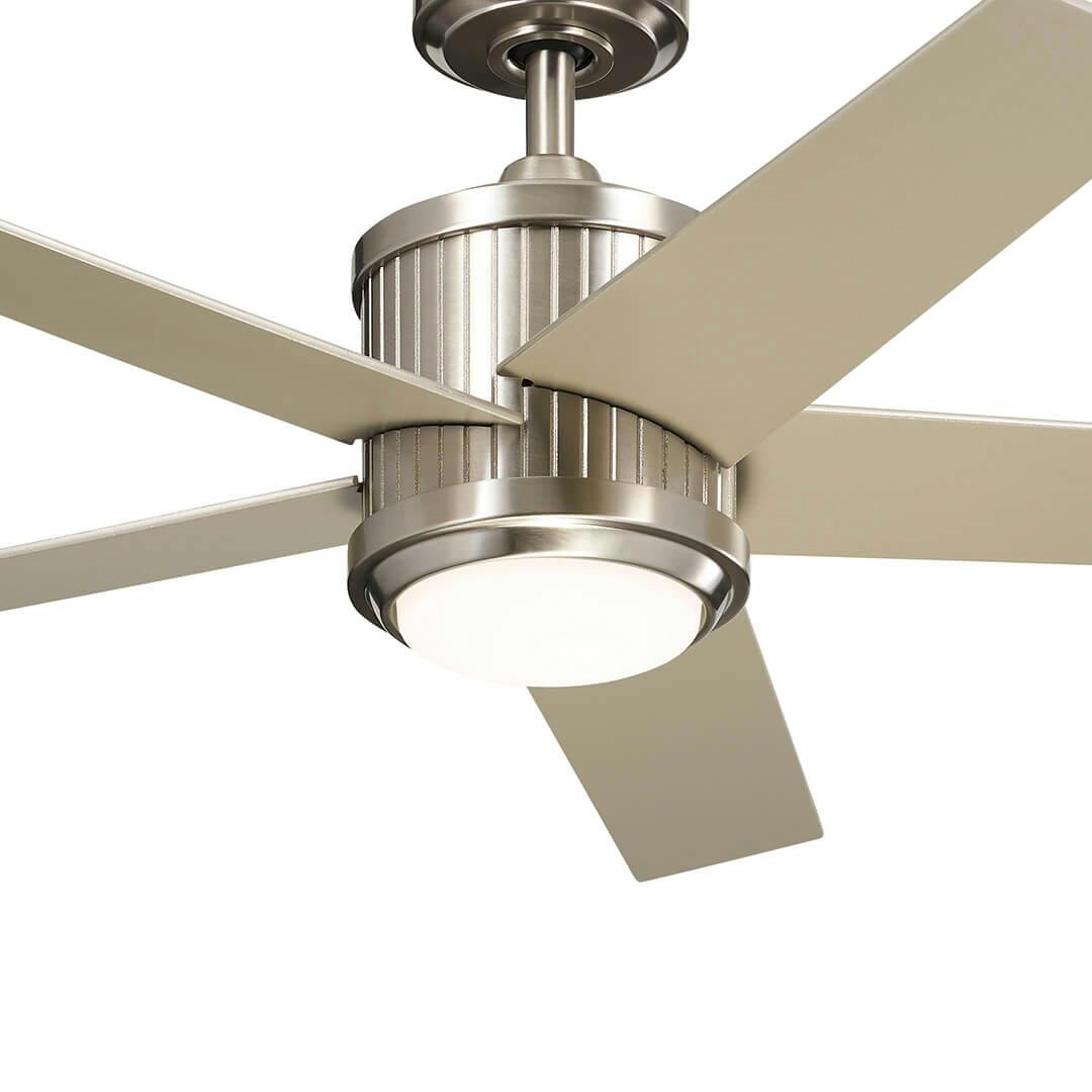 48" Brahm Ceiling Fan Brushed Stainless Steel on a white background