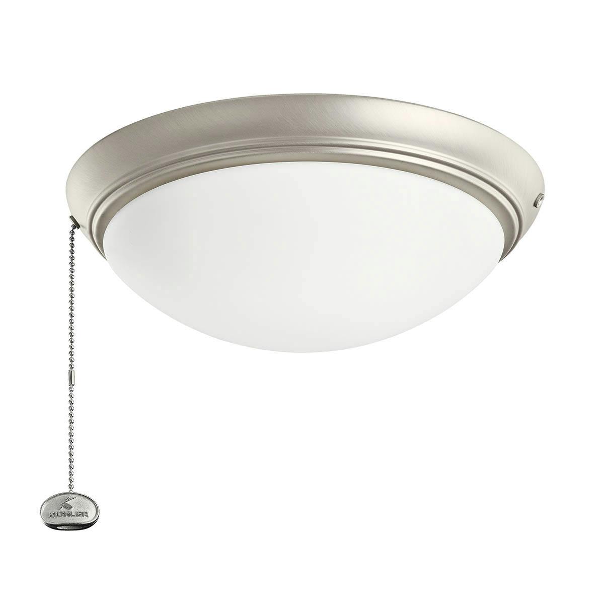 LED Low-Profile 11.5" Light Kit Nickel on a white background