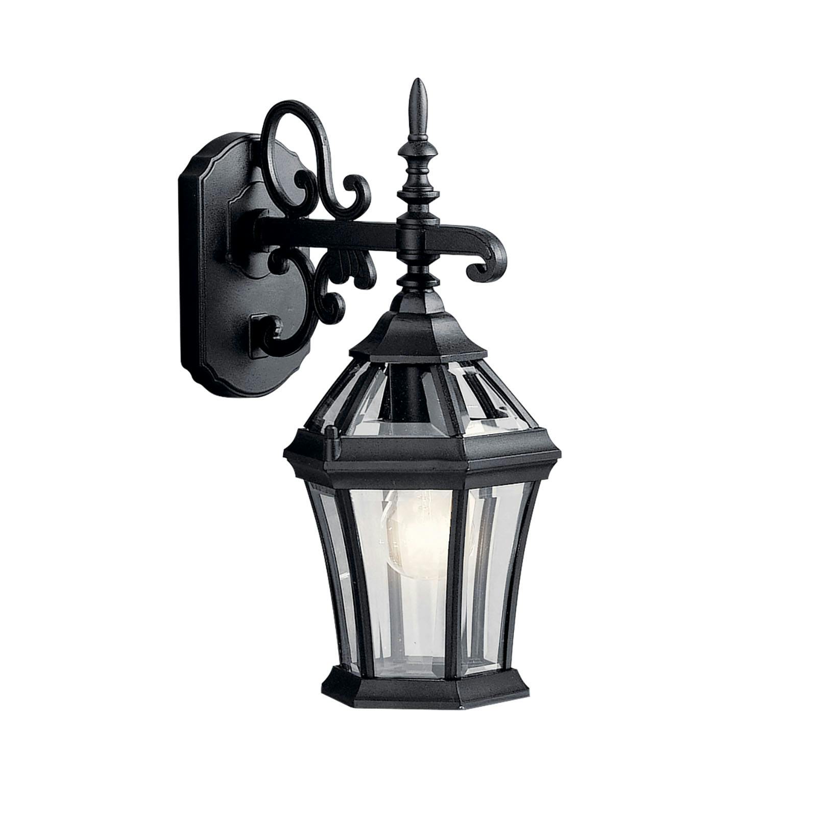 Townhouse 15.25" 1 Light Wall Light Black on a white background
