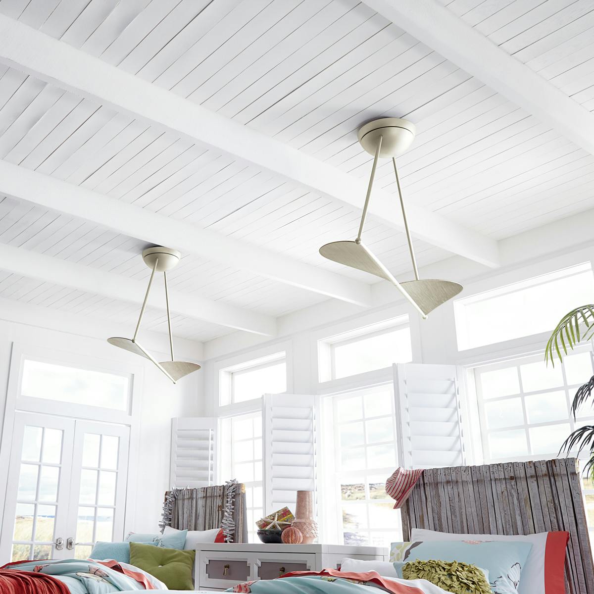 Bedroom featuring Kyte ceiling fan 300254NI