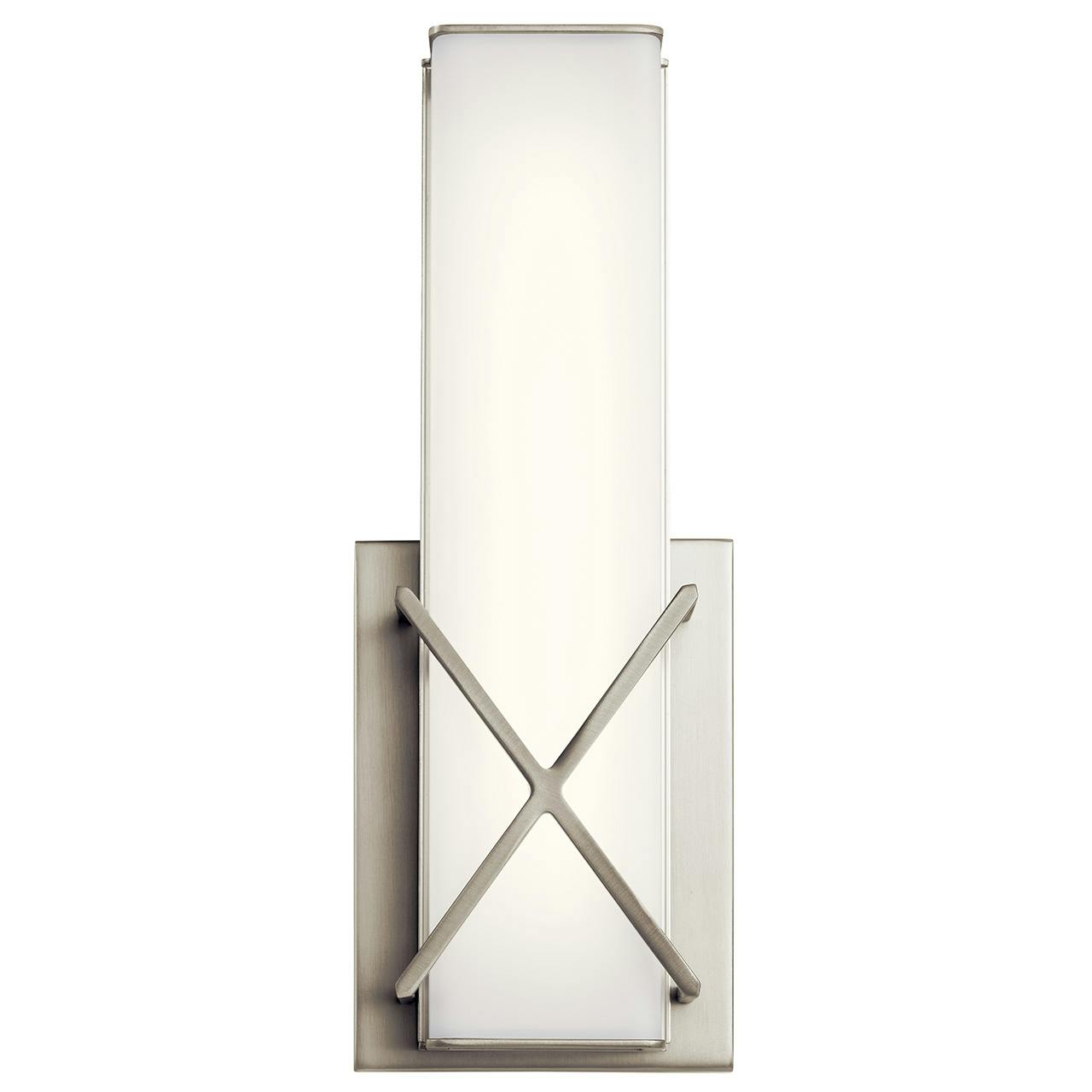 Front view of the Trinsic™ LED Wall Sconce Nickel on a white background