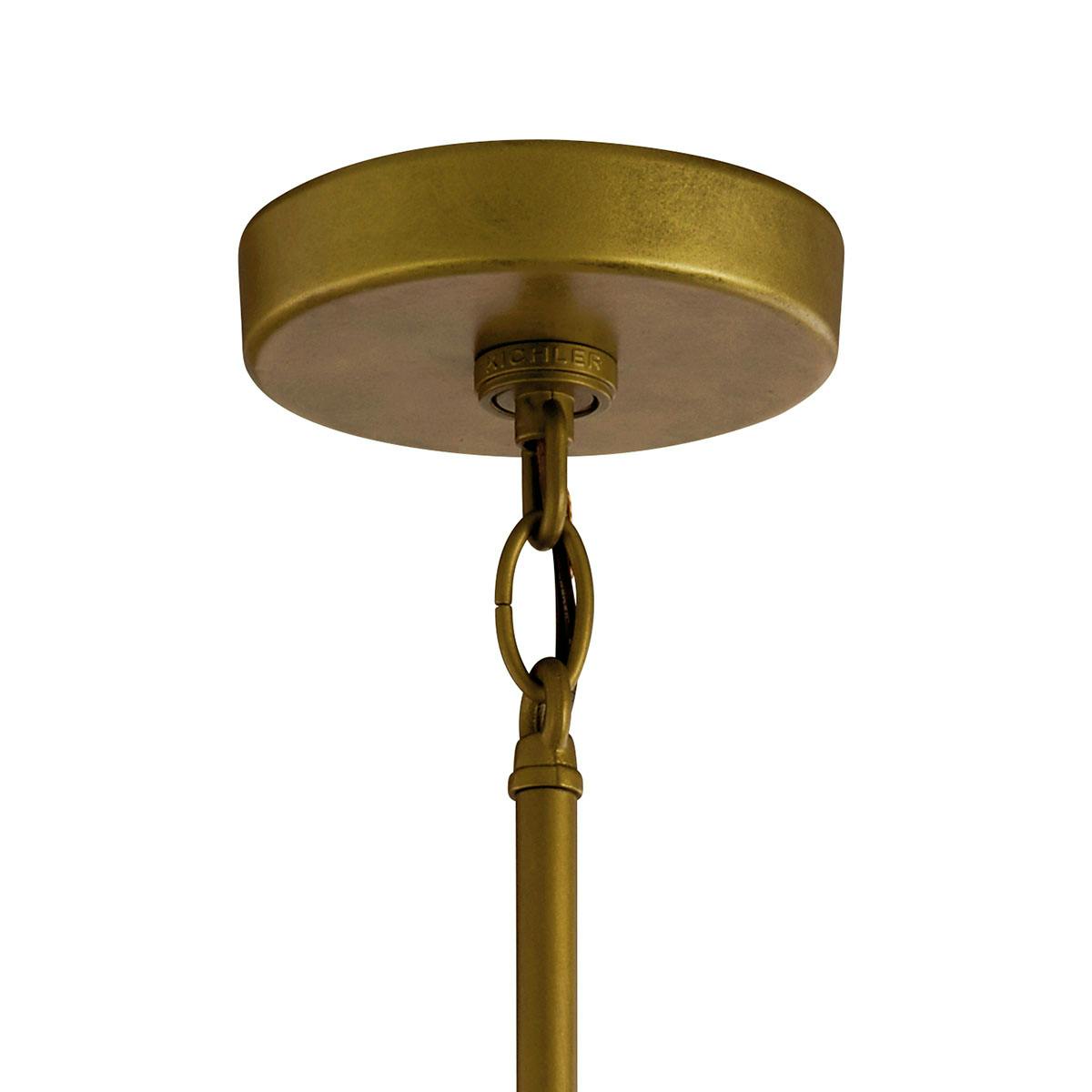 Canopy for the Camillo 18" 1 Light Hanging Pendant Brass on a white background