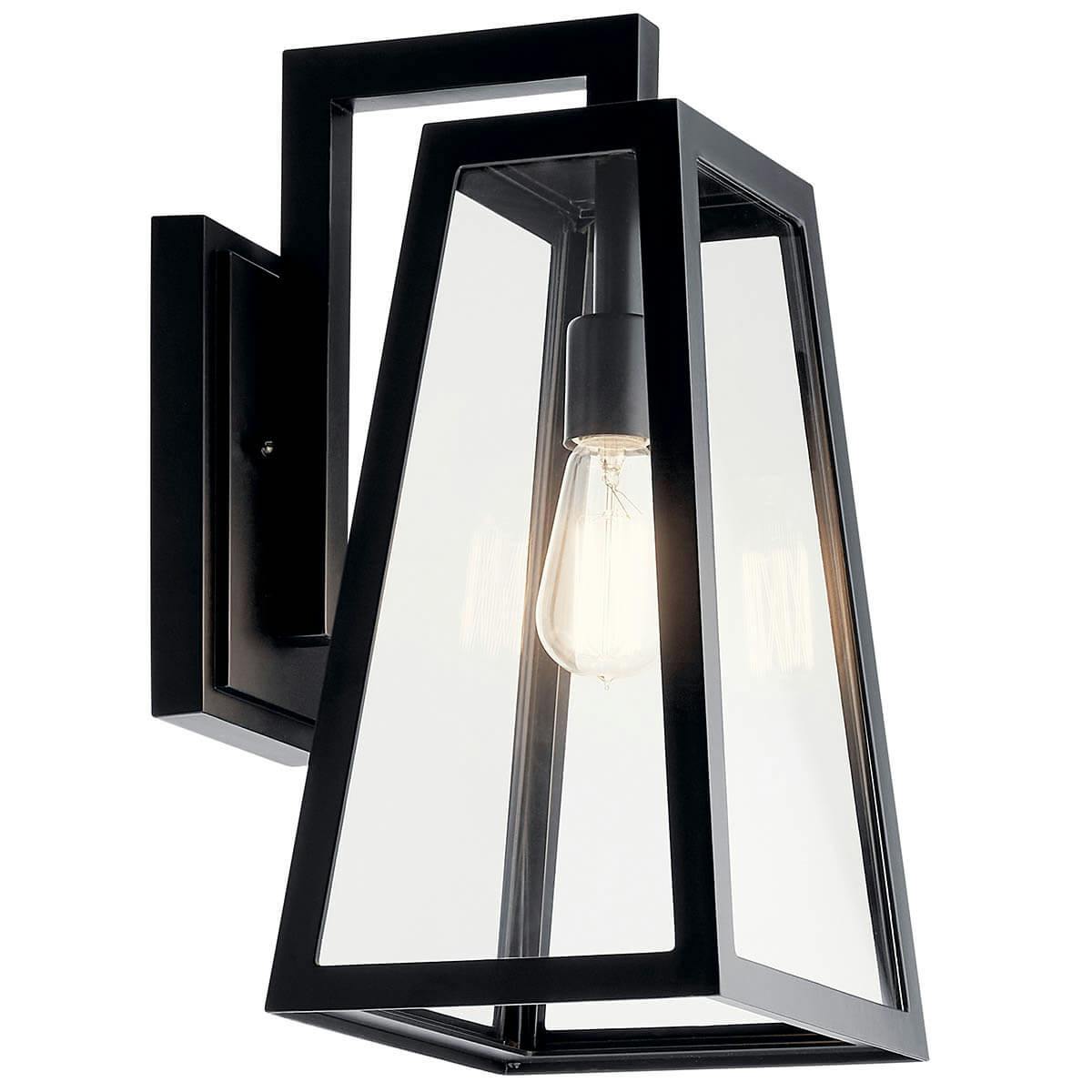 The Delison 16.75 " 1 Light Wall Light Black on a white background
