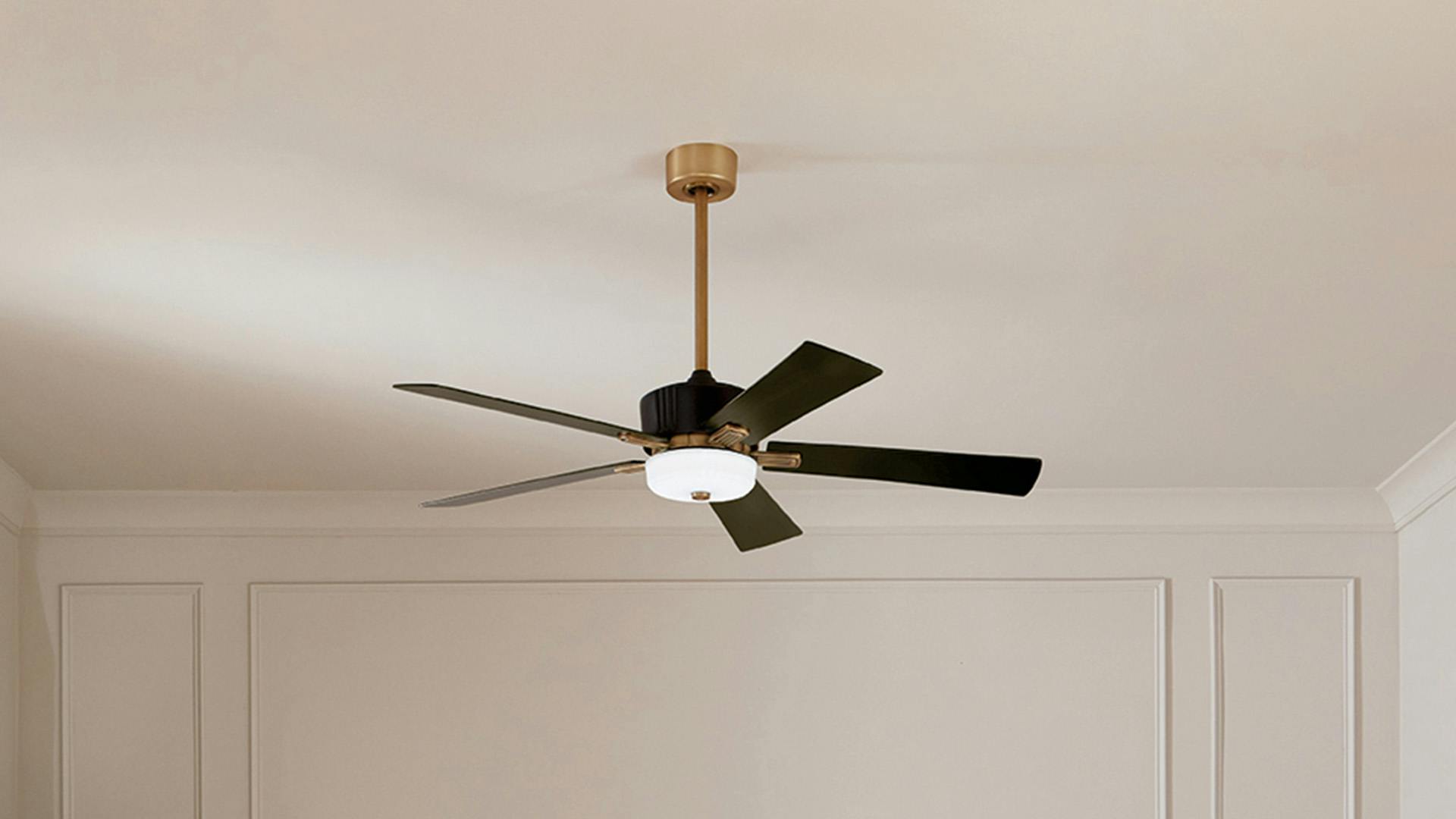 Bedroom with Icon ceiling fan