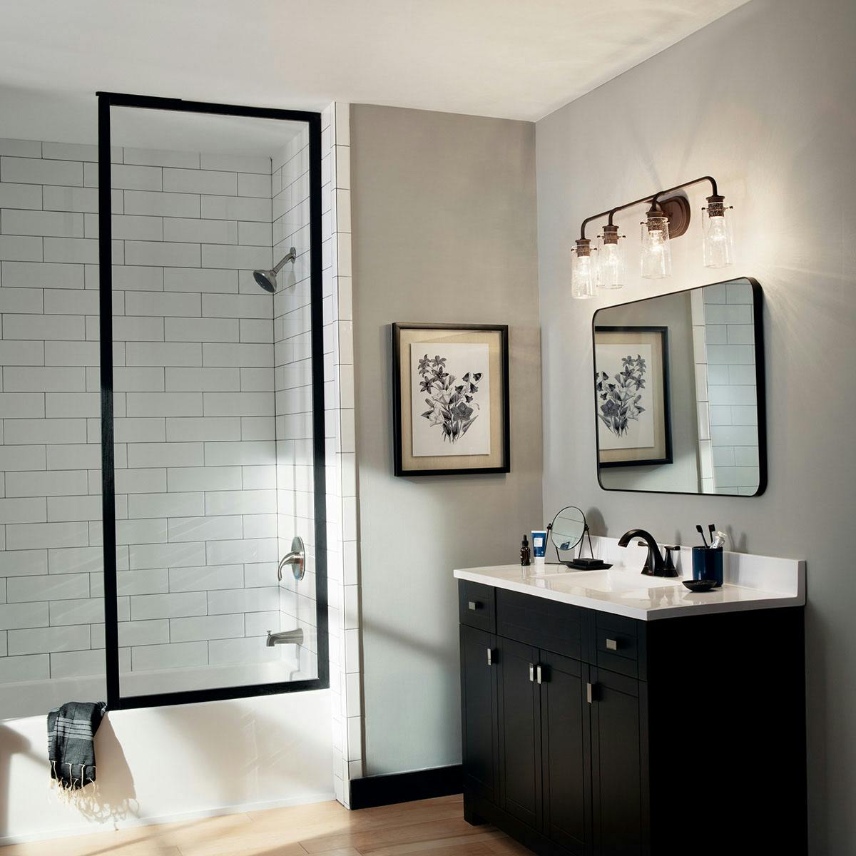 Day time Bathroom featuring Braelyn vanity light 45460OZ