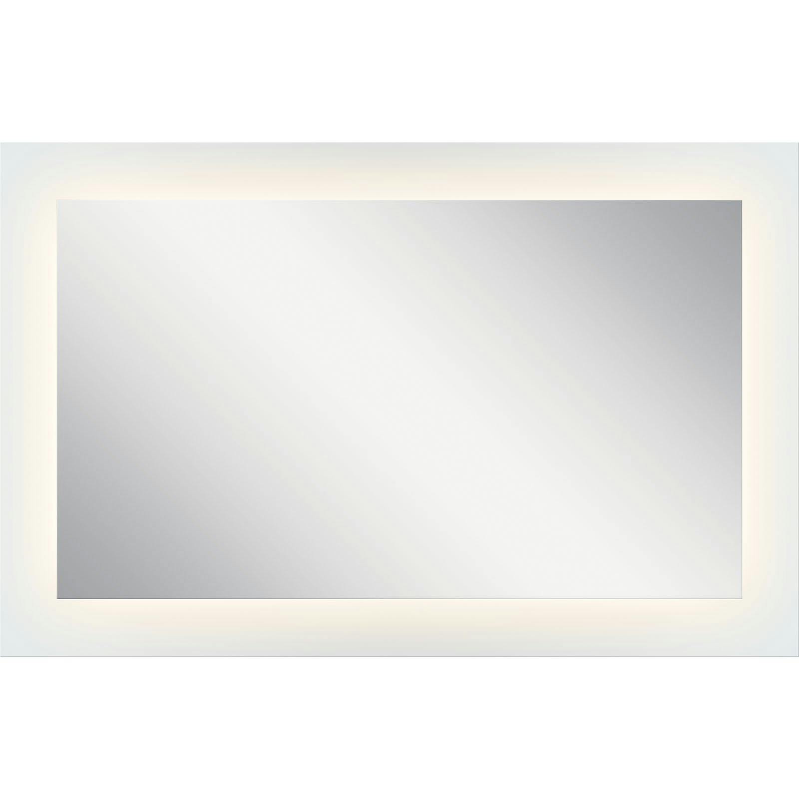 27" x 42" Rectangular LED Backlit Mirror on a white background