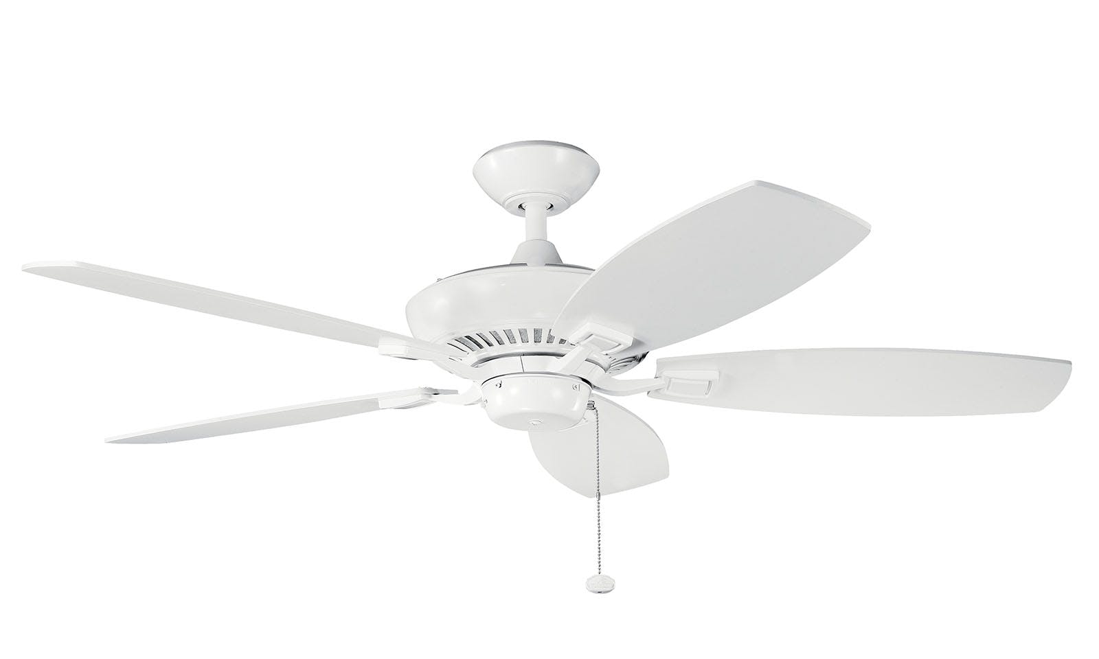 Canfield 52" Ceiling Fan in White on a white background