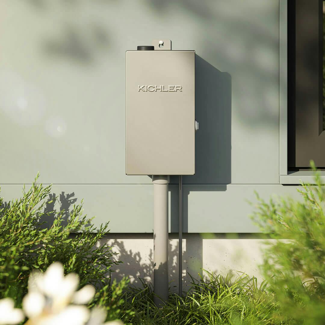 The Smart Control 300W Low Voltage Transformer mounted on a wall