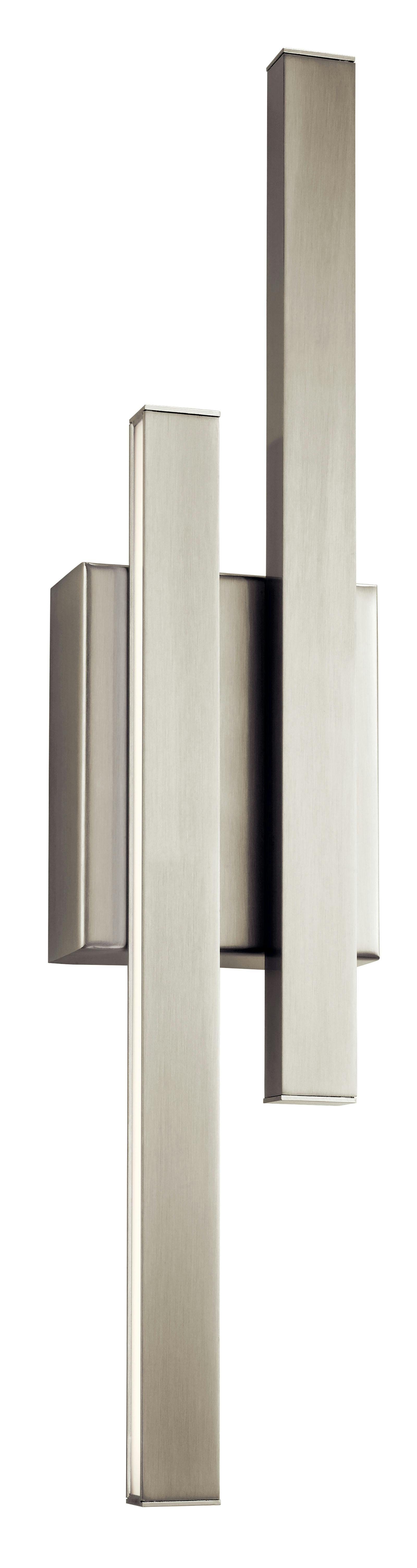 Idril™ LED Wall Sconce Brushed Nickel on a white background