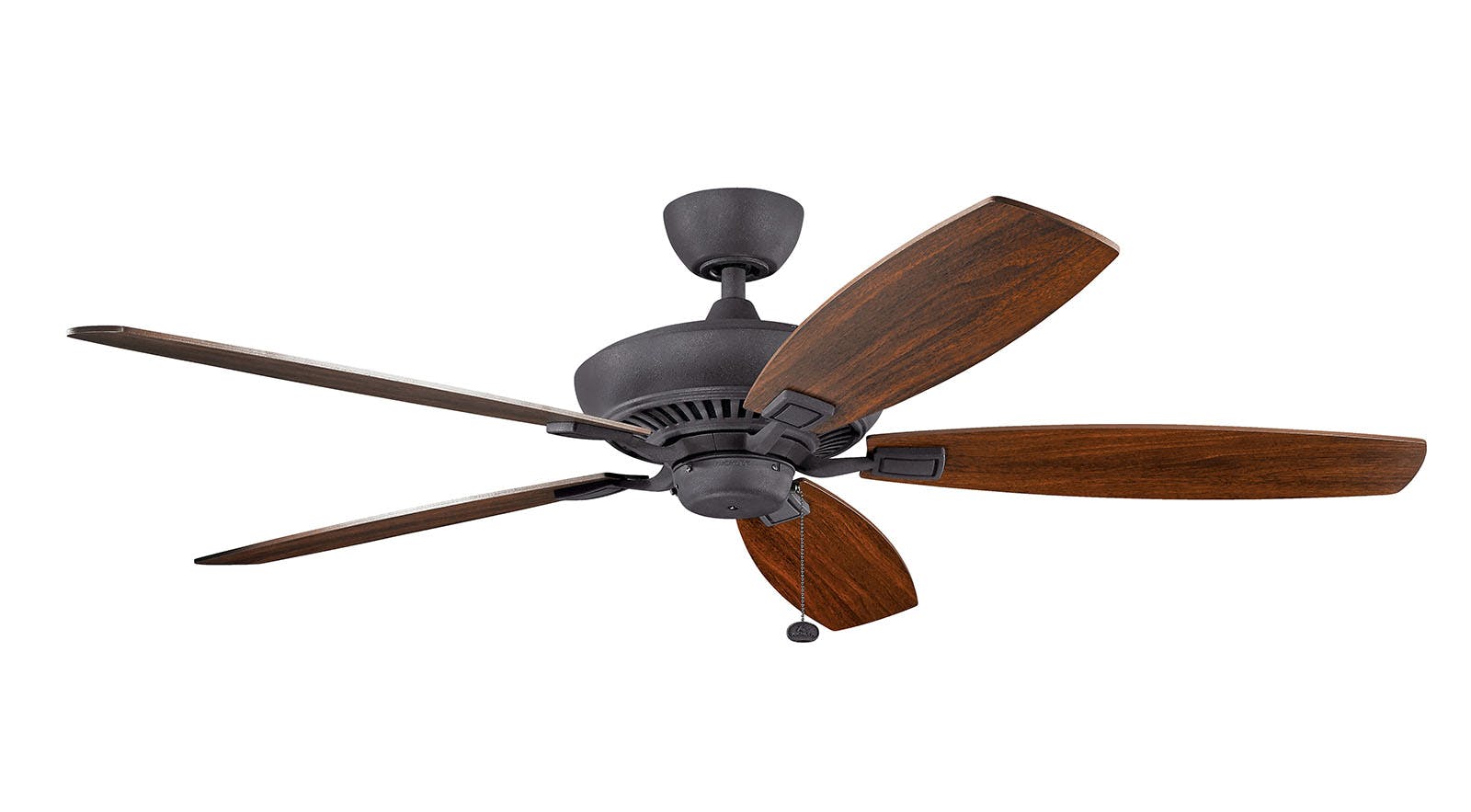 Canfield™ XL 60" Fan Distressed Black on a white background