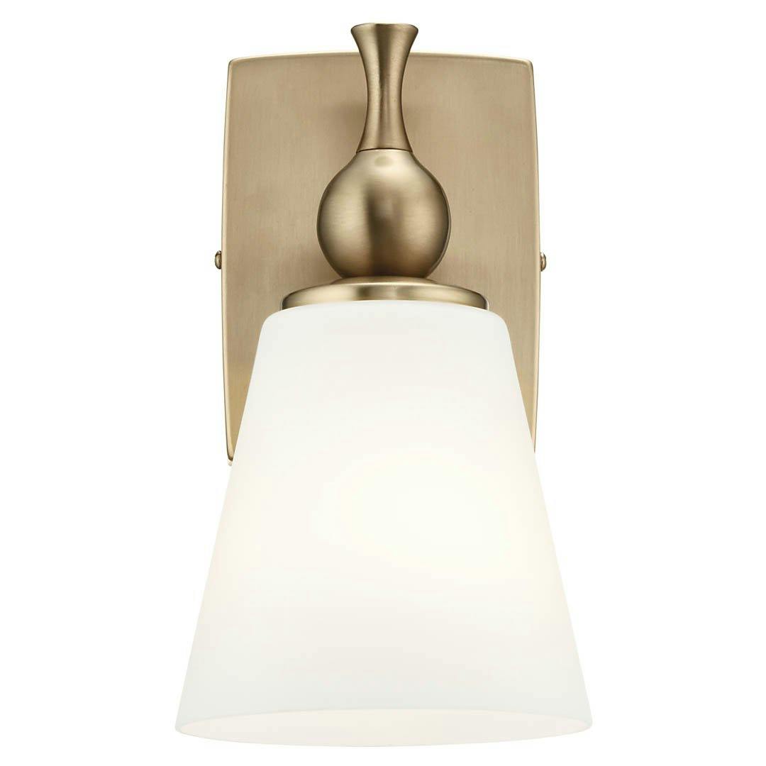 Cosabella™ 6" 1 Light Wall Sconce Champagne Bronze on a white background