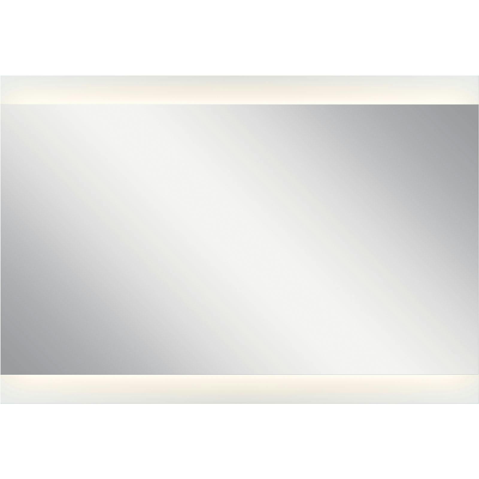 39" x 27" Rectangular LED Backlit Mirror on a white background