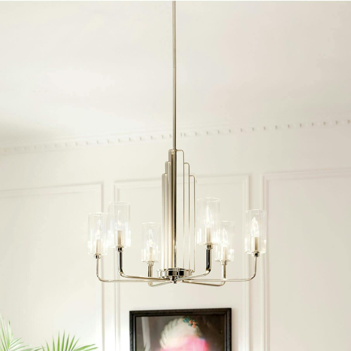 Day time dining room image featuring Kimrose chandelier 52411PN