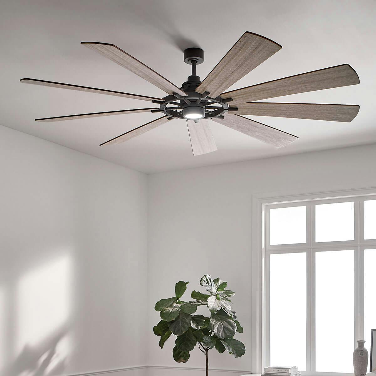 Day time living room image featuring Colerne ceiling fan 300285WZC