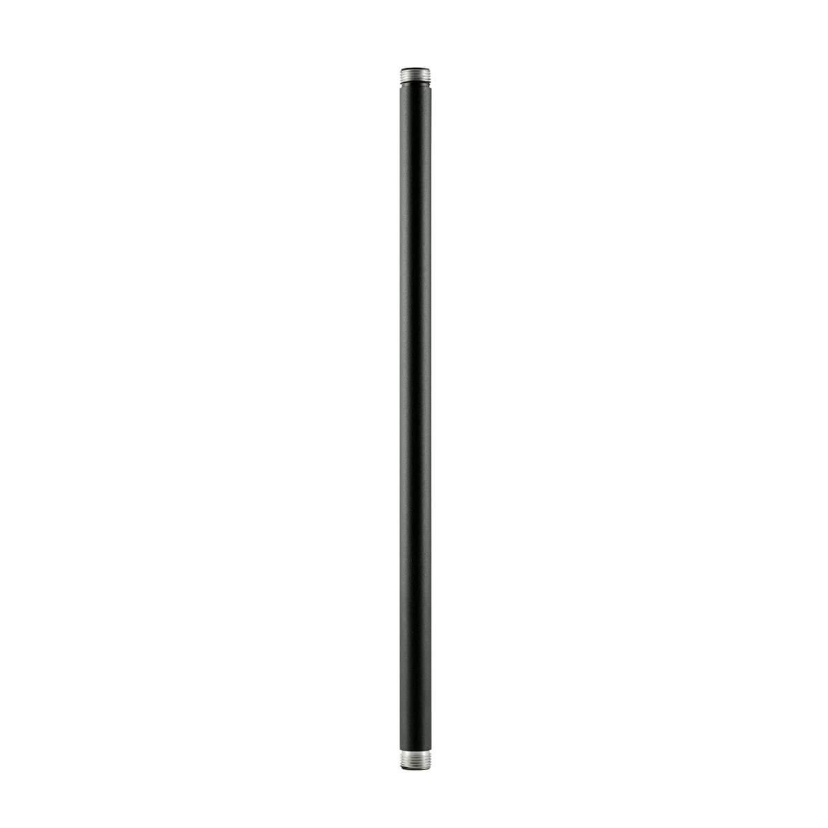 18" Fixture Mounting Stems .5 NPSM Textured Black on a white background