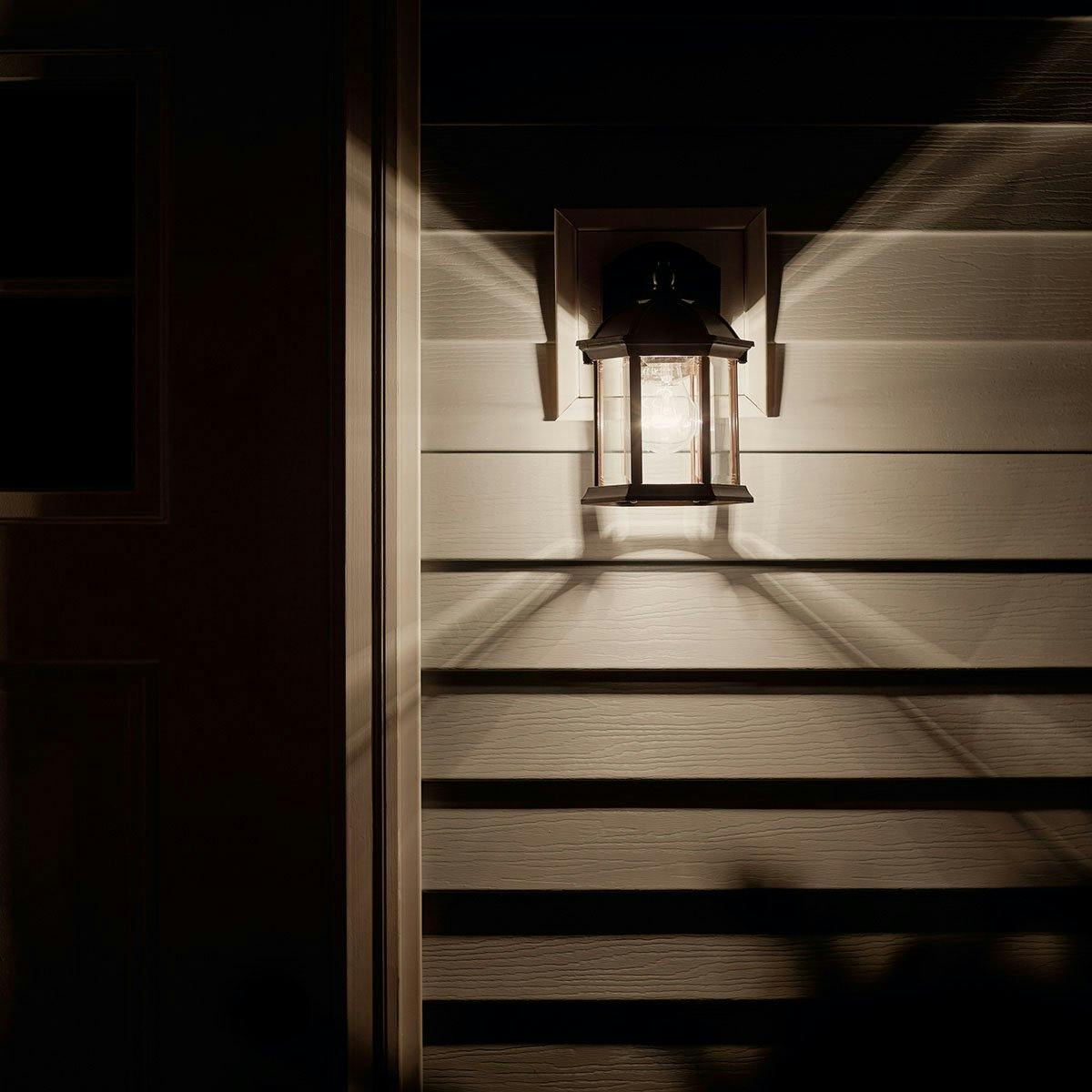 Night time Exterior image featuring Barrie outdoor wall light 49183TZ