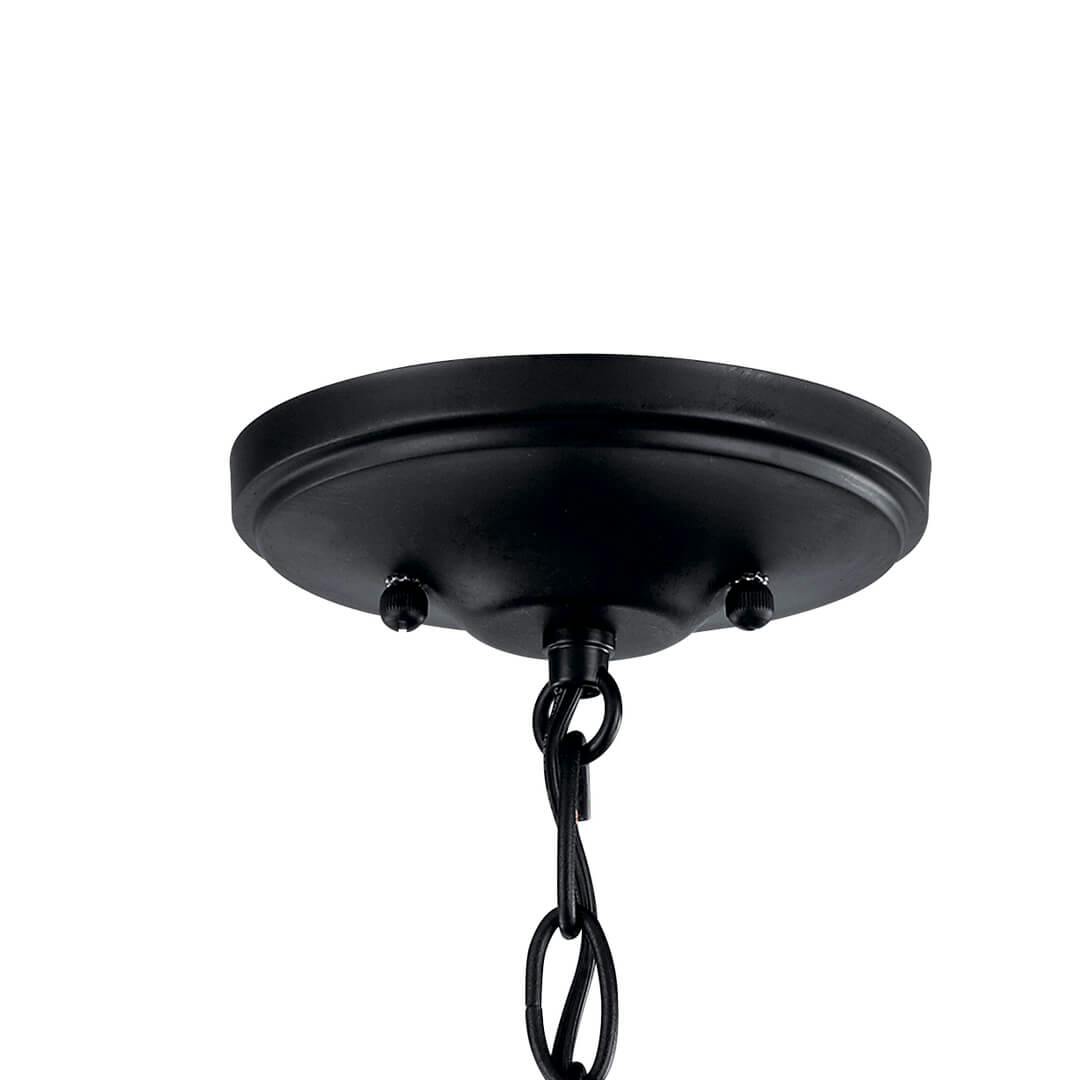 Canopy for the  Larkin 14.75" 2 Light Pendant in Black on a white background