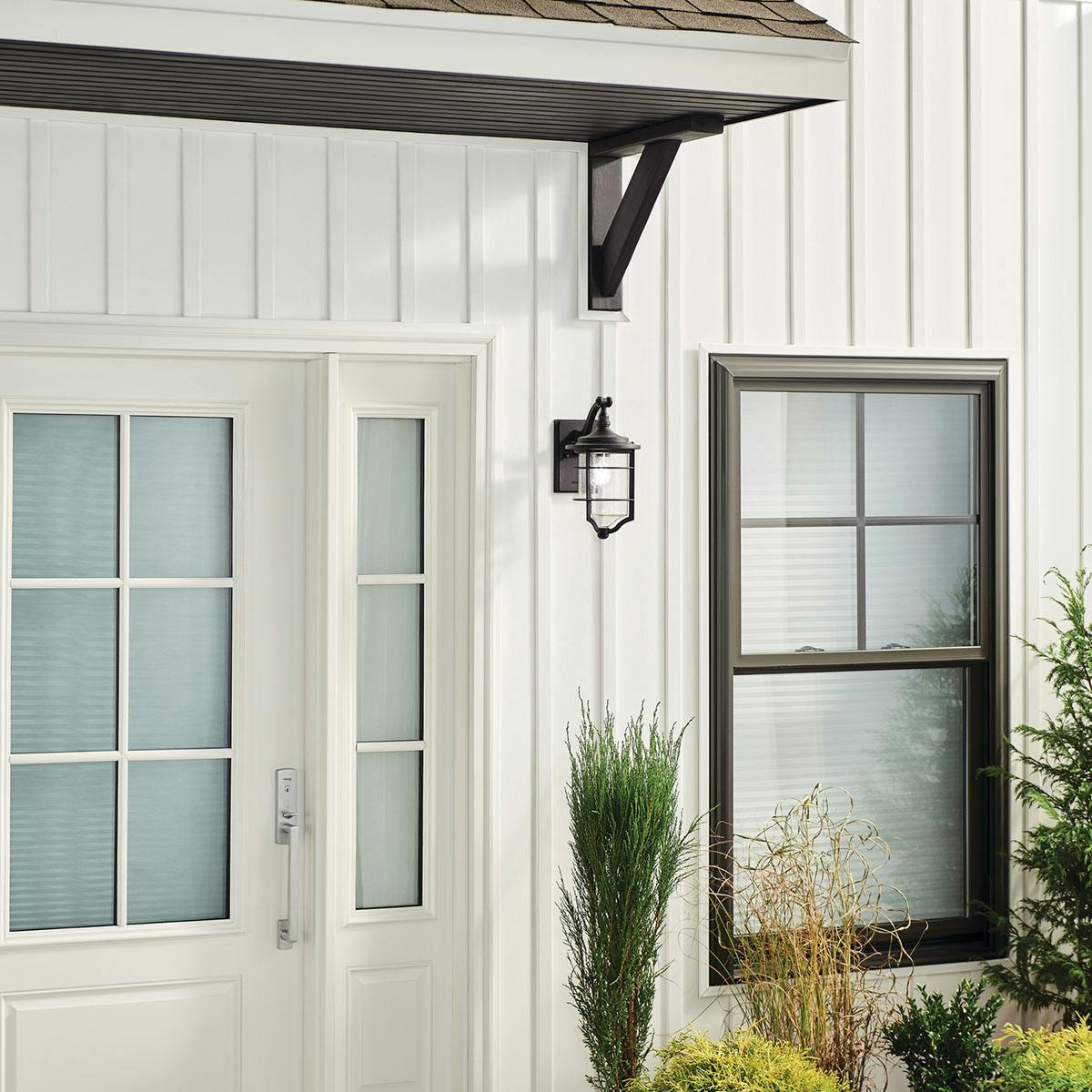 Day time Exterior image featuring Royal Marine outdoor wall light 49126DBK