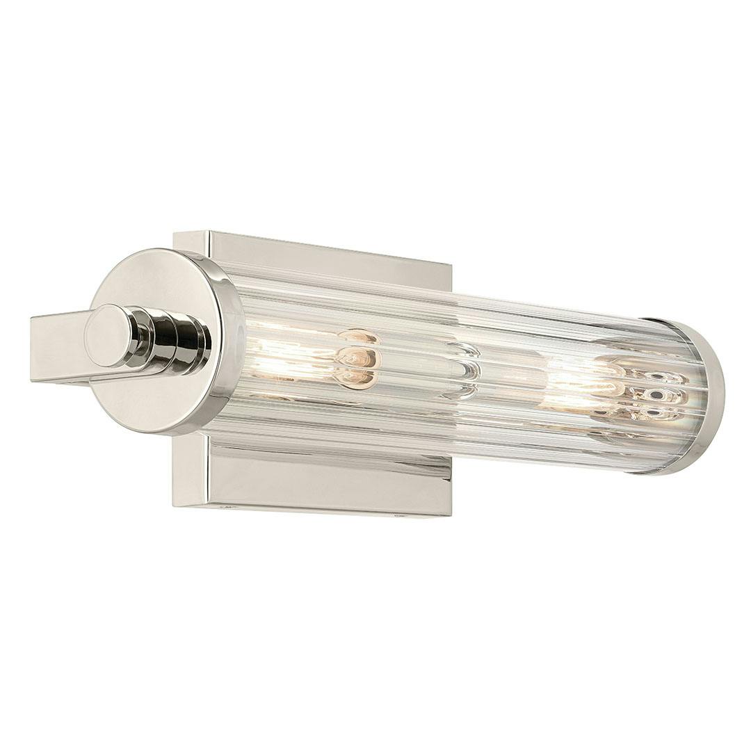 The Azores 16" 2-Light Wall Sconce in Polished Nickel on a white background
