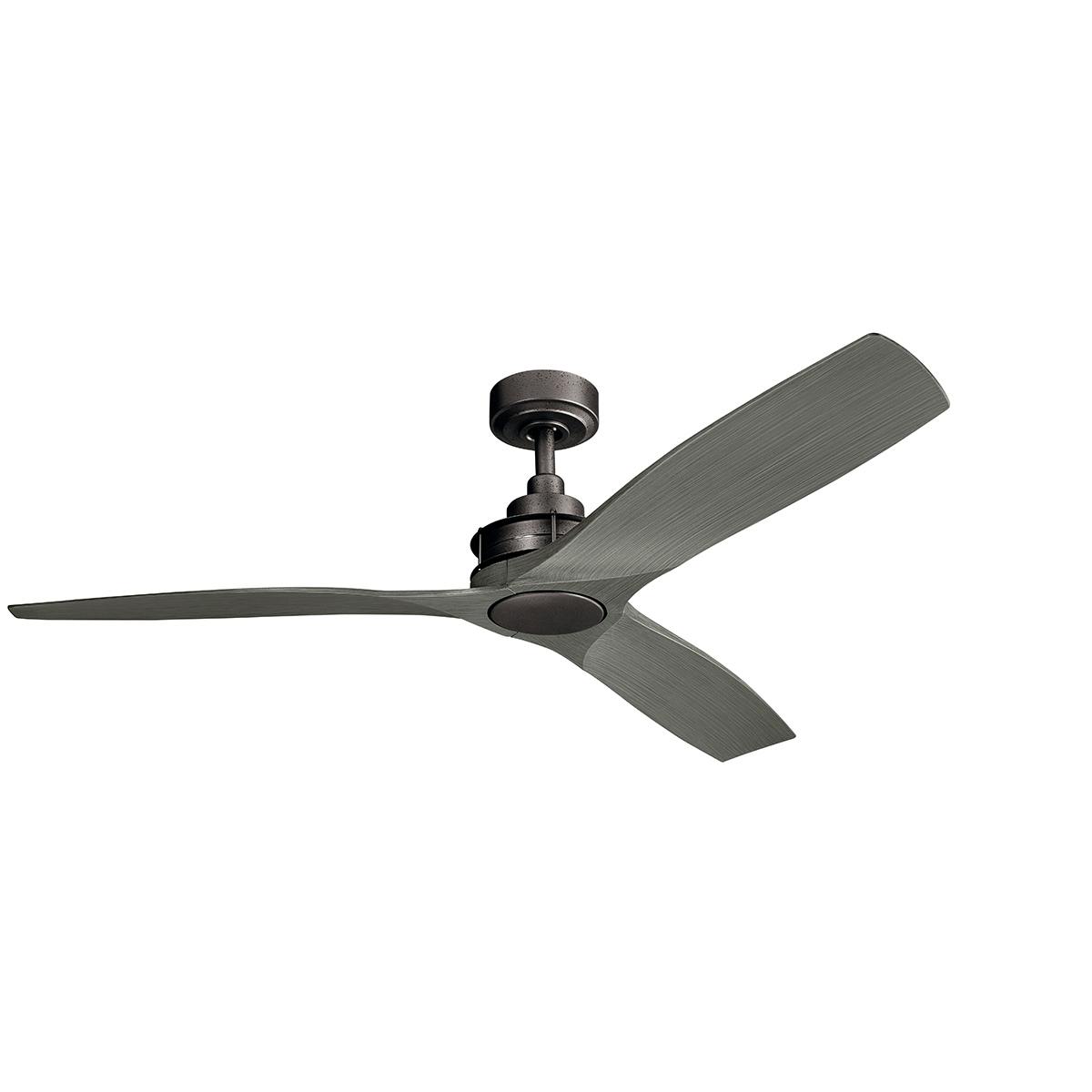 Ried™ 56" Ceiling Fan Anvil Iron on a white background