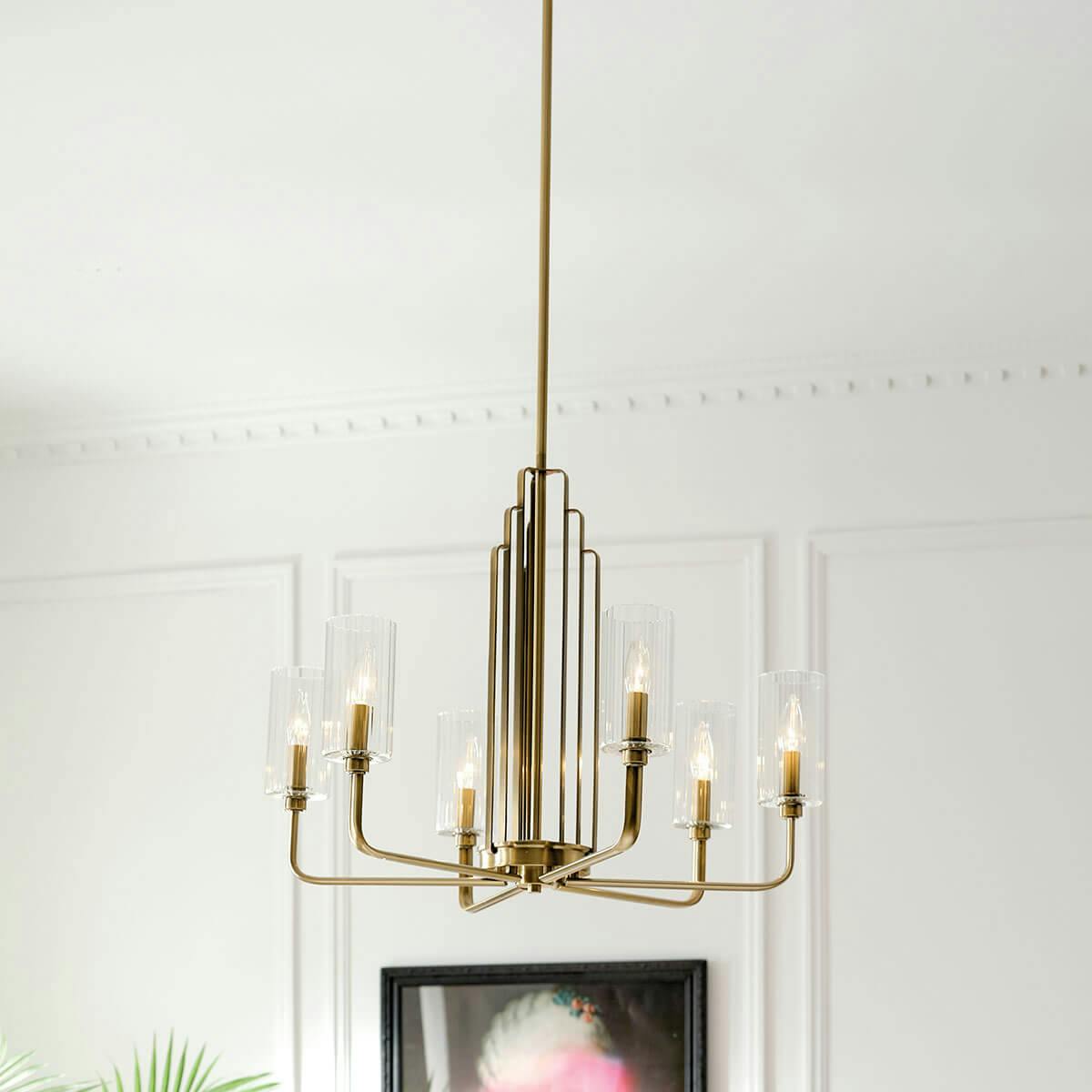 Day time dining room image featuring Kimrose chandelier 52411BNB