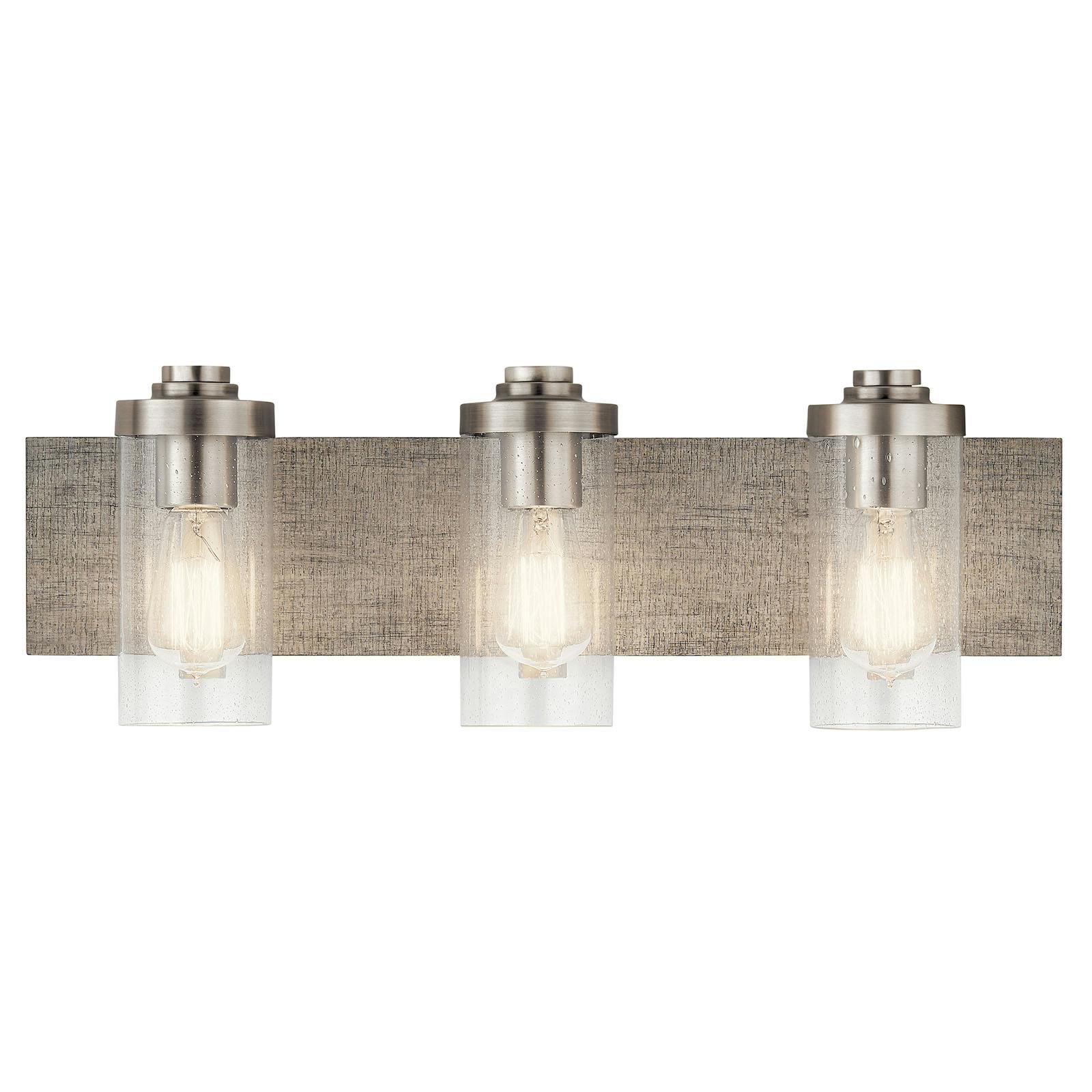 The The Dalwood 24" Vanity Light in Pewter facing down on a white background