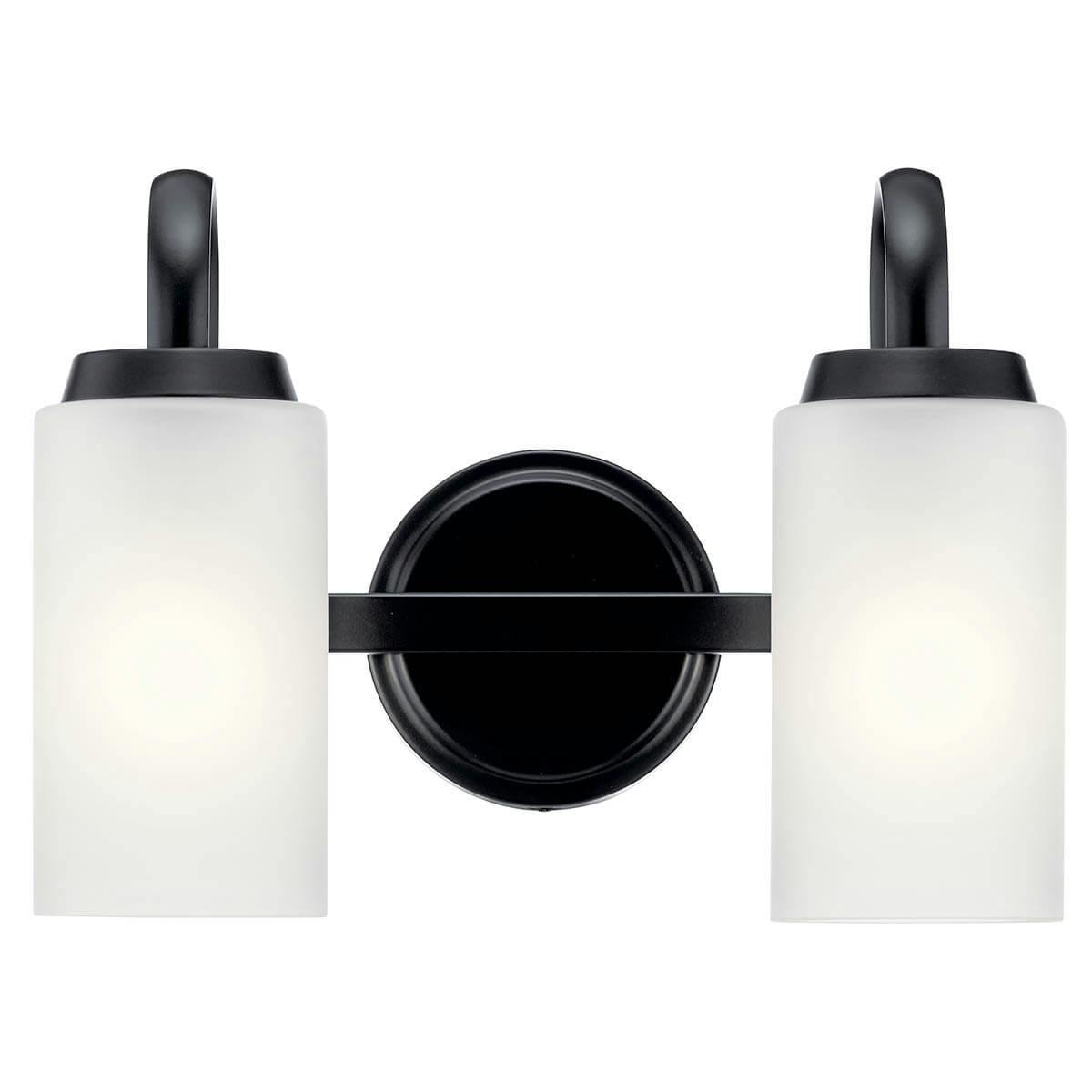 Kennewick™ 1 Light Wall Sconce Black on a white background